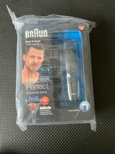 Braun Face & Head Trimming Kit 7 In 1 New - Free Gillette Razor. 