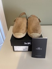 Coach Candice Espadrilles/ Sling Back Light Brown 