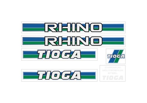 Tioga rhino decals - set,