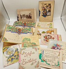 Vintage Greeting Cards inc 2 x Greeting Telegram With Envelope 1937 Ephemera