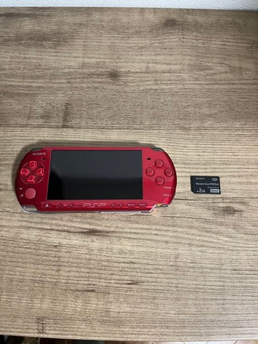 Sony psp red console with - red,