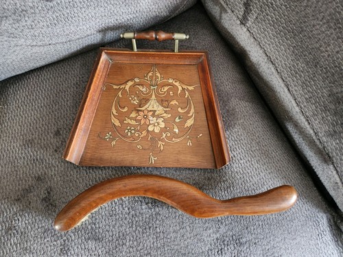 Vintage italian marquetry wood - vintage,