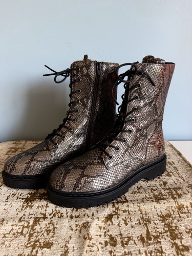 Geox combat snakeskin print - geox,