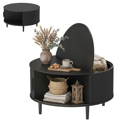Homcom coffee table with - with, lift