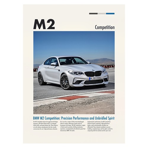 Bmw competition car poster - competition,