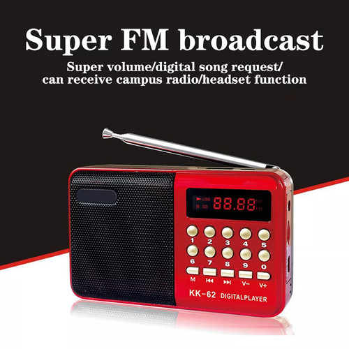 Mini radio portable lcd - mini,