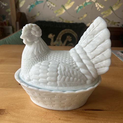 Vintage1960s white milk glass - milk,