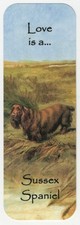 Sussex spaniel dog bookmark - spaniel,