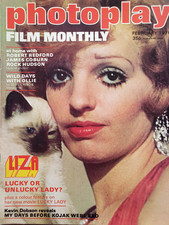 PHOTOPLAY FEB 1976 LIZA MINNELLI, THE OMEN, ALFRED HITCHCOCK, HEARTS OF THE WEST
