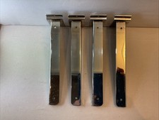 Slat Wall Chrome Shelf Supports 2 Pairs ( 4 Pieces ) Heavy Duty 25 CMS Long