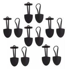 6 Pairs PU Leather Horn Toggle