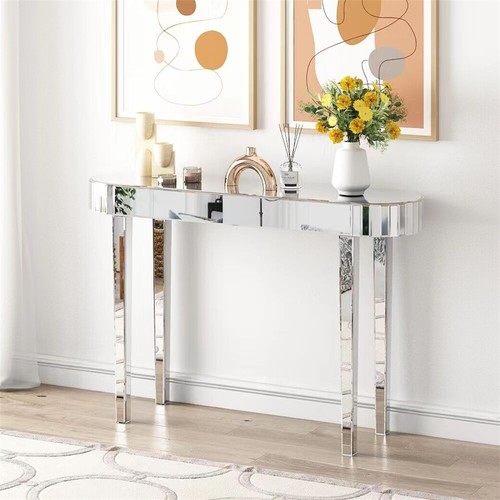 Modern glass console - glass, table