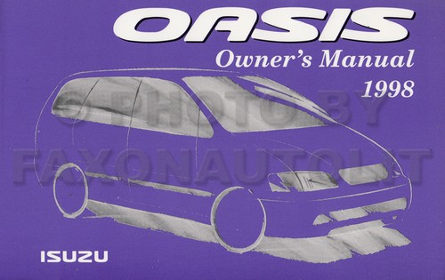 New 1998 isuzu oasis - new,
