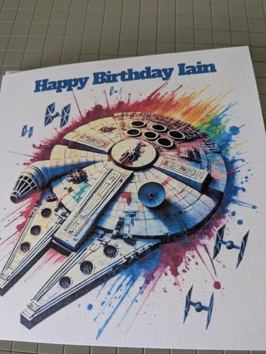 Personalised millenium falcon - personalised,