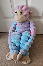 Smyths Toys Gibby Tie Dye Monkey Cheeky Hanging  Soft Toy Long Legs & arms  27"