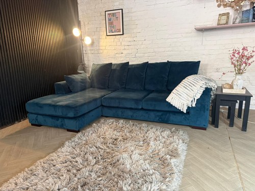 Dfs navy plush - navy, scatter