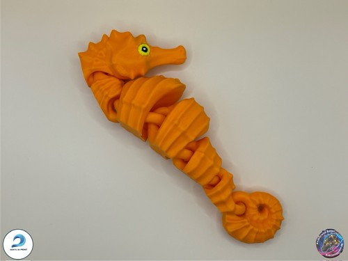 Printed seahorse fidget - printed,