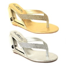 Ladies Womens Wedge Heel