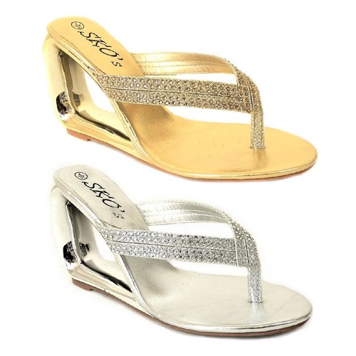 Ladies womens wedge heel - womens,