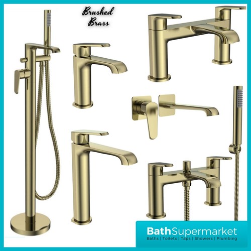 Brushed brass bathroom - brushed,