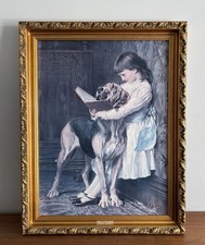 Vintage The Reading Lesson Print by Pears Soap Advertising Large 70cm x 55cm