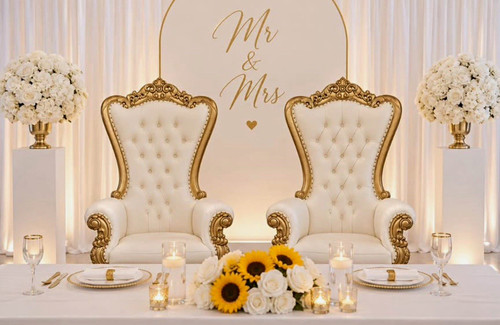 Luxury gold white - &,