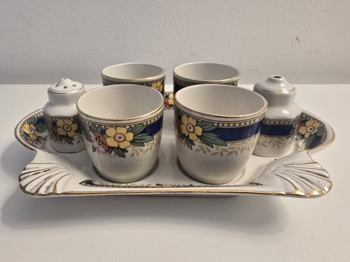 Art deco ceramic egg - cup, 4