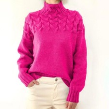 Ladies Roll Neck Warm Sweater