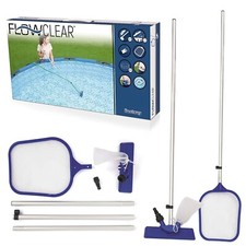 BESTWAY MAINTENANCE SWIMMING POOL CLEANER KIT HAND HELD VACUUM SKIMMER 80" WATER