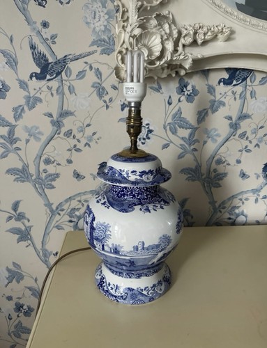 Spode blue italian lamp - blue,