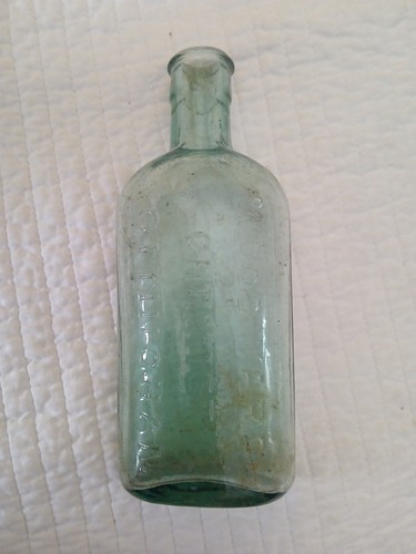 Vintage glass embossed - ,