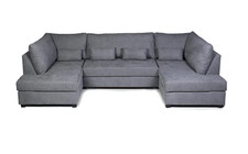 Meridian shape sofa - u, grey