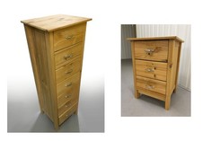 Pine tallboy chest of drawers