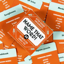 Name That Word Card Game After Dinner Amusements Party Family Fun Travel Gift
