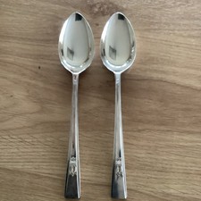 2 SERVING SPOONS Vintage