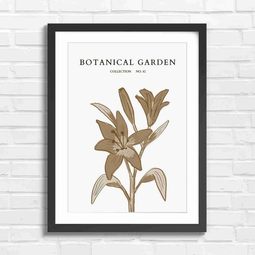 Orange lilies botanical art - orange,