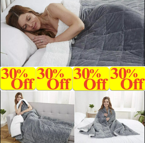Sherpa fleece weighted - weighted, blanket