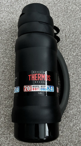 Thermos black insulated - thermos, 1.0l
