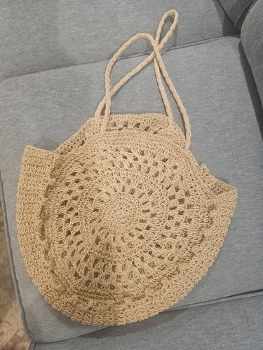 Crocheted raffia boho - raffia,