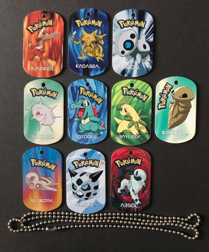 Pokemon metal tags tag - pokemon,