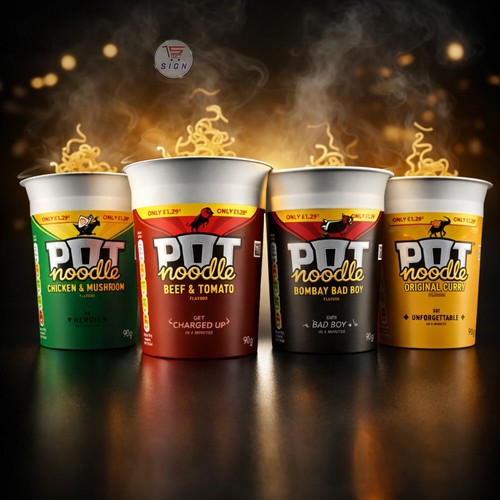Pot noodle 90g mixed flavours - mixed,
