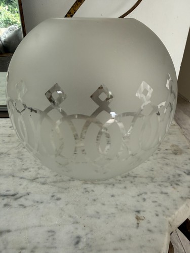 Victorian acid etched frosted
