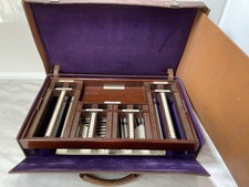 Vintage Tan Leather Opticians Case Mobile Lenses Eye Test Card