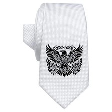 'Stylised Celtic Crow' White