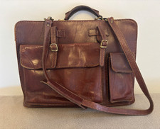 The Bridge Brown Leather Briefcase