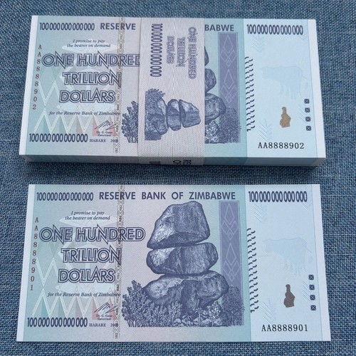 Zimbabwe 100 trillion dollars - 100,