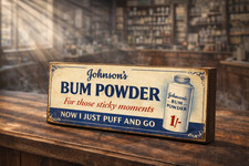 Bathroom sign Vintage style