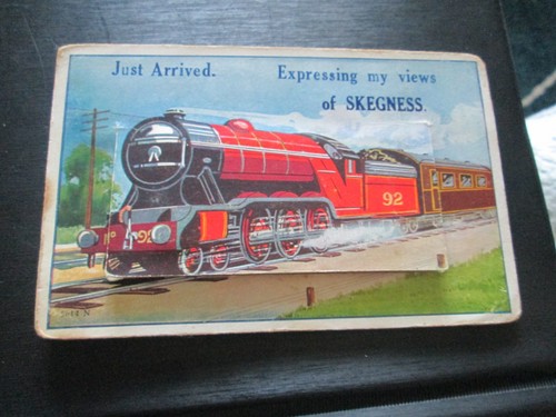 Fold out skegness - skegness, postcard