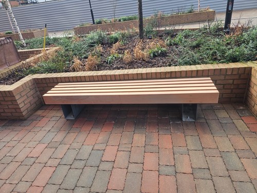 Cumaru bench seat made from - seat,