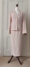 Pink Kaliko silk/ linen skirt and jacket - wedding/occasion suit - 12/Used
